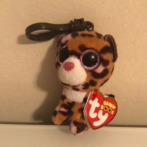 TY Beanie Boo Clip on “Patches” the Leopard.